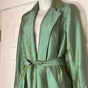 Iridescent rain jacket